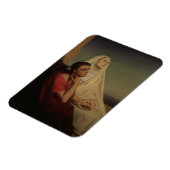 Augustine und seine Mutter St. Monica, 1855 Magnet (Linke Seite)