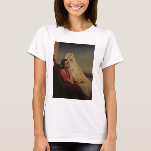 Augustine und seine Mutter St. Monica, 1855 T-Shirt (Vorderseite)