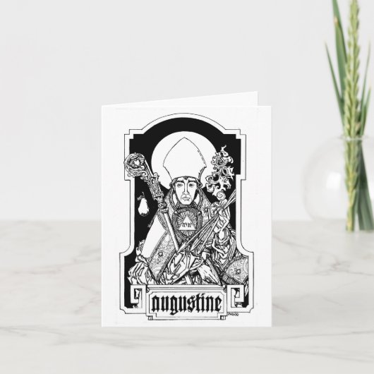 Augustine von Hippo Notecard Karte (Vorderseite)
