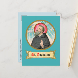 Augustine von Hippo (SAU 047; detail) Postkarte