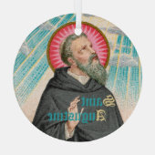 Augustine von Hippo (SAU 047; Einzelheiten) Ornament Aus Glas (Rückseite)