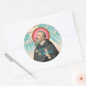 Augustine von Hippo (SAU 047; Einzelheiten) Runder Aufkleber (Umschlag)