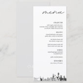 Augustine Wedding Reception Dinner Menu Menükarte (Vorne/Hinten)