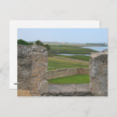 Augustiner Blick auf Schloss Postkarte (Vorne/Hinten)