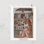 Augustiner Gebet von Sandro Botticelli Postkarte (Vorne/Hinten)