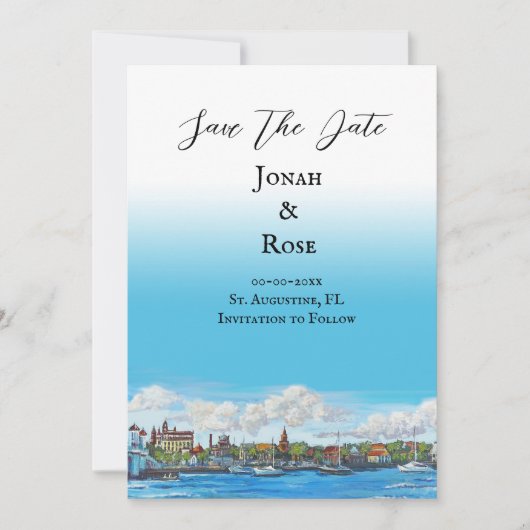 Augustiner Hochzeitsankündigung Einladung (Vorderseite)