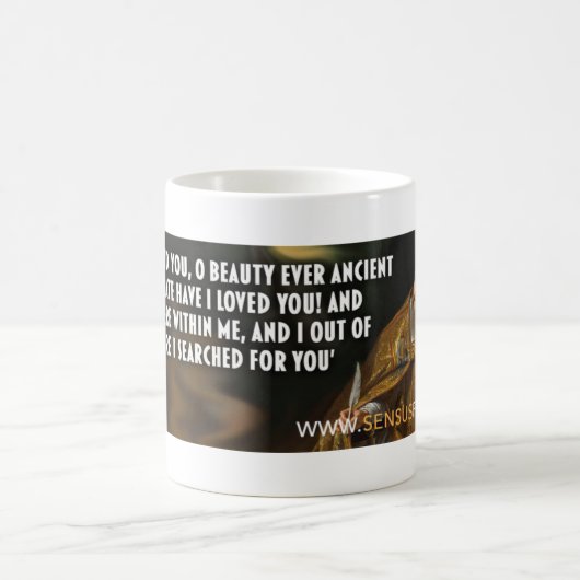 Augustiner Kaffee-Tasse - Verspätet habe ich dich  Kaffeetasse (Mittel)