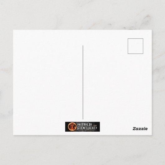 Augustiner Katholischer Zitat Postkarte (Rückseite)