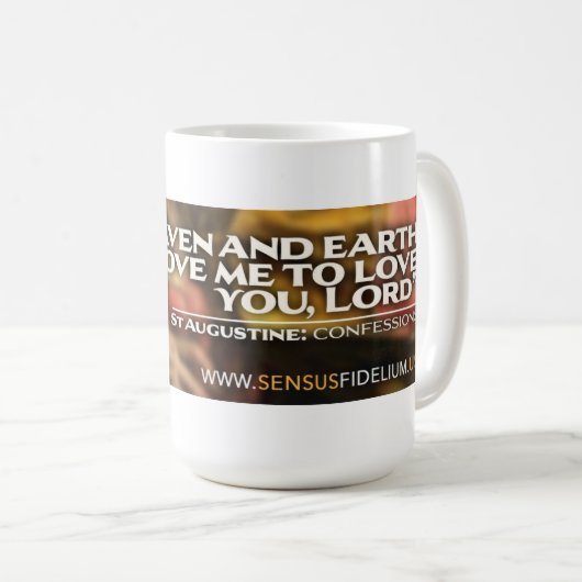 Augustiner Quote Tasse (VorderseiteRechts)