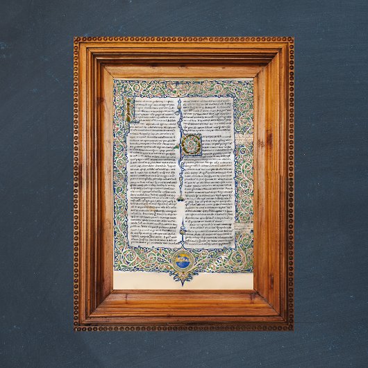 Augustiner Stadt Gottes Mittelalterliches Manuskri Poster