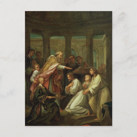 Augustiner Taufe Postkarte (Vorderseite)