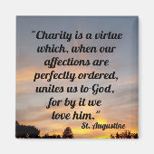 Augustiner Zitat Magnet (Vorne)