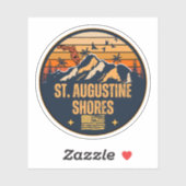Augustinerküste, Florida Aufkleber (Blatt)