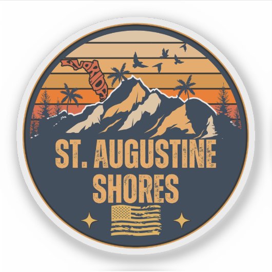 Augustinerküste, Florida Aufkleber (Vorderseite)