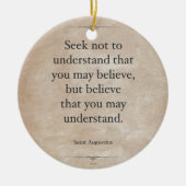 Augustinus Keramik Ornament (Vorne)