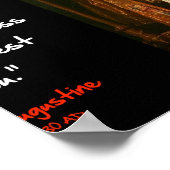 Augustinus - Unruhiges Herz Poster (Ecke)