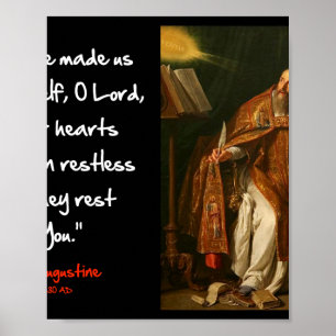 Augustinus - Unruhiges Herz Poster