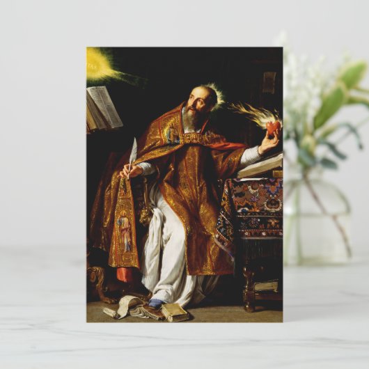 Augustinus von Hippo Einladung (Stehend Vorderseite)