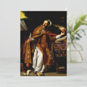 Augustinus von Hippo Feiertagskarte (Stehend Vorderseite)