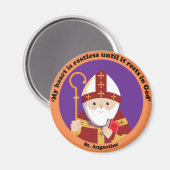Augustinus von Hippo Magnet (Vorderseite/Rückseite)
