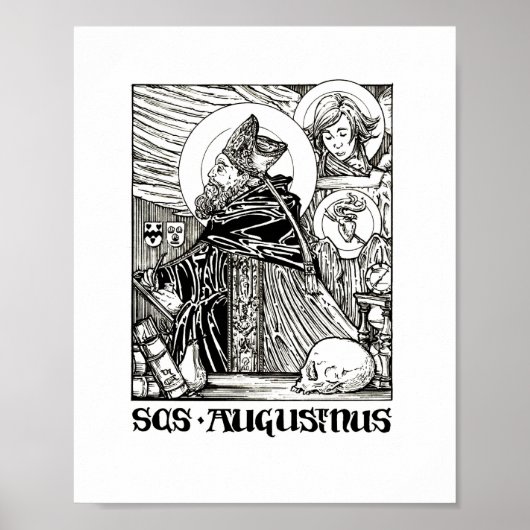 Augustinus von Hippo Poster (Vorne)