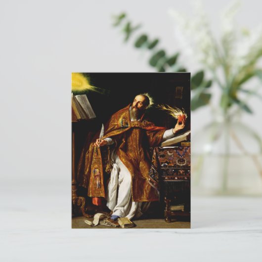 Augustinus von Hippo Postkarte (Stehend Vorderseite)
