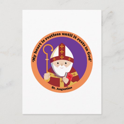 Augustinus von Hippo Postkarte (Vorderseite)