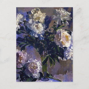 Augusto Giacometti Vintag White Peonies Postkarte