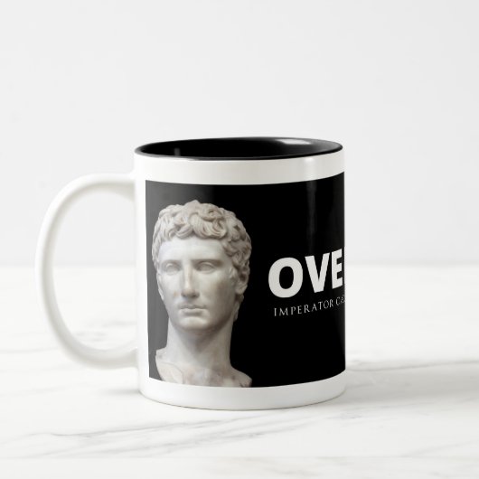 Augustus Caesar Erfolgsmensch-Tasse Zweifarbige Tasse (Links)