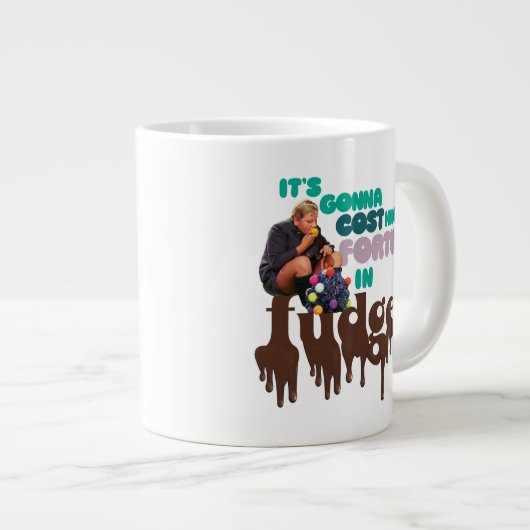 Augustus Gloop - Ein Glück in Fudge Jumbo-Tasse (Vorderseite Rechts)