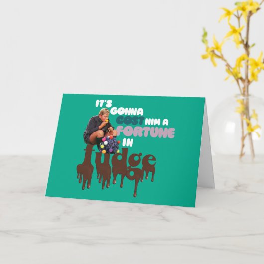 Augustus Gloop - Ein Glück in Fudge Karte (Gelbe Blume)