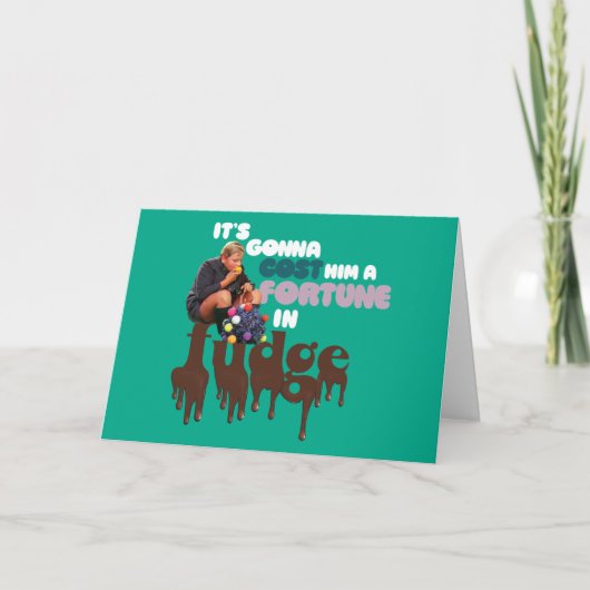 Augustus Gloop - Ein Glück in Fudge Karte (Vorderseite)