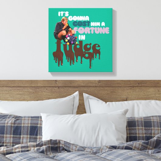 Augustus Gloop - Ein Glück in Fudge Leinwanddruck (Insitu (Schlafzimmer))