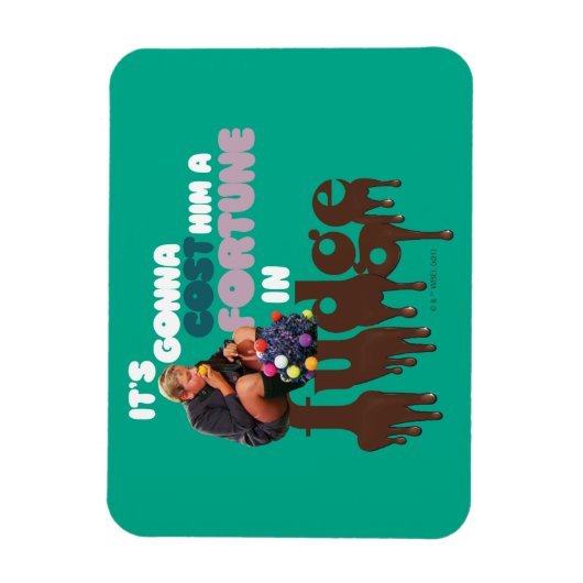 Augustus Gloop - Ein Glück in Fudge Magnet (Vertikal)