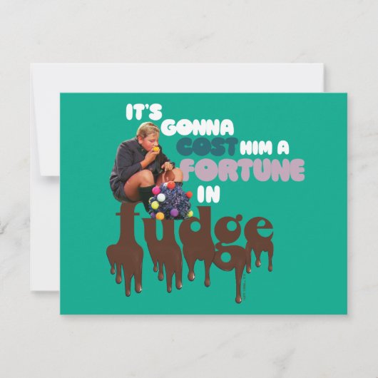 Augustus Gloop - Ein Glück in Fudge Mitteilungskarte (Vorderseite)