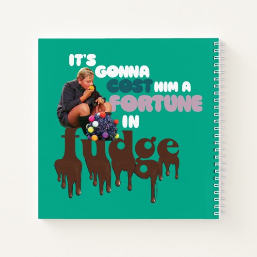 Augustus Gloop - Ein Glück in Fudge Notizblock (Rückseite)