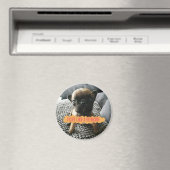 Augustus "Kämpfe wie ein Franzose"-Button Magnet (In Situ (Geschirrspüler))