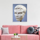 Augustus, Marmorkopf, 27-20 v. Chr. Leinwanddruck (Insitu (Wohnzimmer))