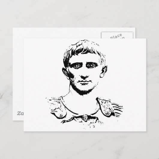 Augustus Postkarte (Vorne/Hinten)