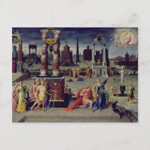Augustus und das Tiburtinische Sibyl Postkarte