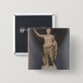 Augustus von Prima Porta, c.20 BC (Marmor) Button (Vorne & Hinten)