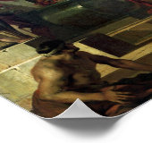 Augustus vor dem Grab von Alexander III. Poster (Ecke)