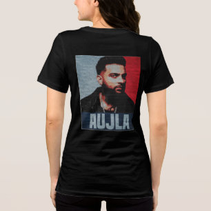 AUJLA Grafik-T-Shirt   Punjabi-Musik-Fan-T-Shirt   Tri-Blend Shirt