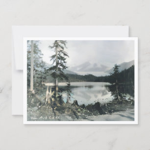 Auk Lake, Alaska, Vintage inspiriert Postkarte