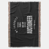 Auktionator Job Titel Geschenk Decke (Vorderseite Vertikal)