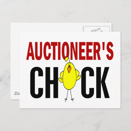 Auktionator Postkarte (Vorne/Hinten)