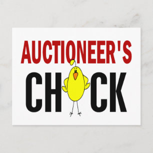 Auktionator Postkarte