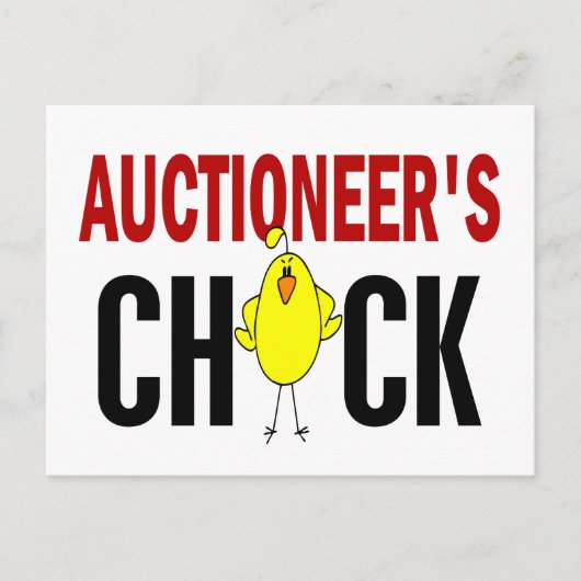 Auktionator Postkarte (Vorderseite)