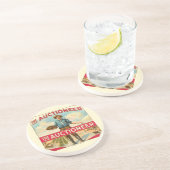 Auktionator Vintage Zigarrenmarke Sandstein Untersetzer (Seite)