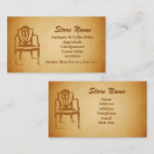 Auktionen, Antiken und Visitenkarte (Vorne/Hinten)